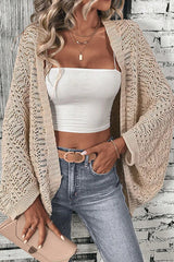 Loose Batwing Sleeve Knit Cardigan