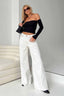Relaxed Fit Raw Edge Dragging Jeans White / S