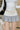 Lace Trimmed Color Block Pleated A-Line Skirt Secondary image