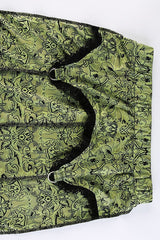 Lace Color Block Low Rise Mermaid Maxi Skirt