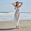 Floral Crochet Maxi Dress Cover Up WHITE / S