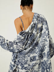 Floral Print Three Piece Shorts Set Short Sets