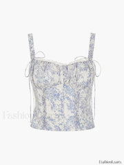 Floral Printed Graceful Cami Top Tank Tops & Camis