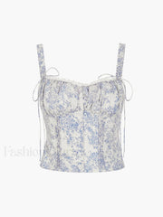 Floral Printed Graceful Cami Top Tank Tops & Camis