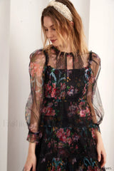 Floral Wonder Stylish Midi Dress
