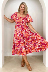 Flossy Elegant Midi Dress