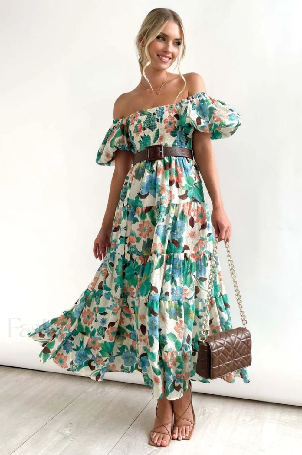 Flossy Elegant Midi Dress