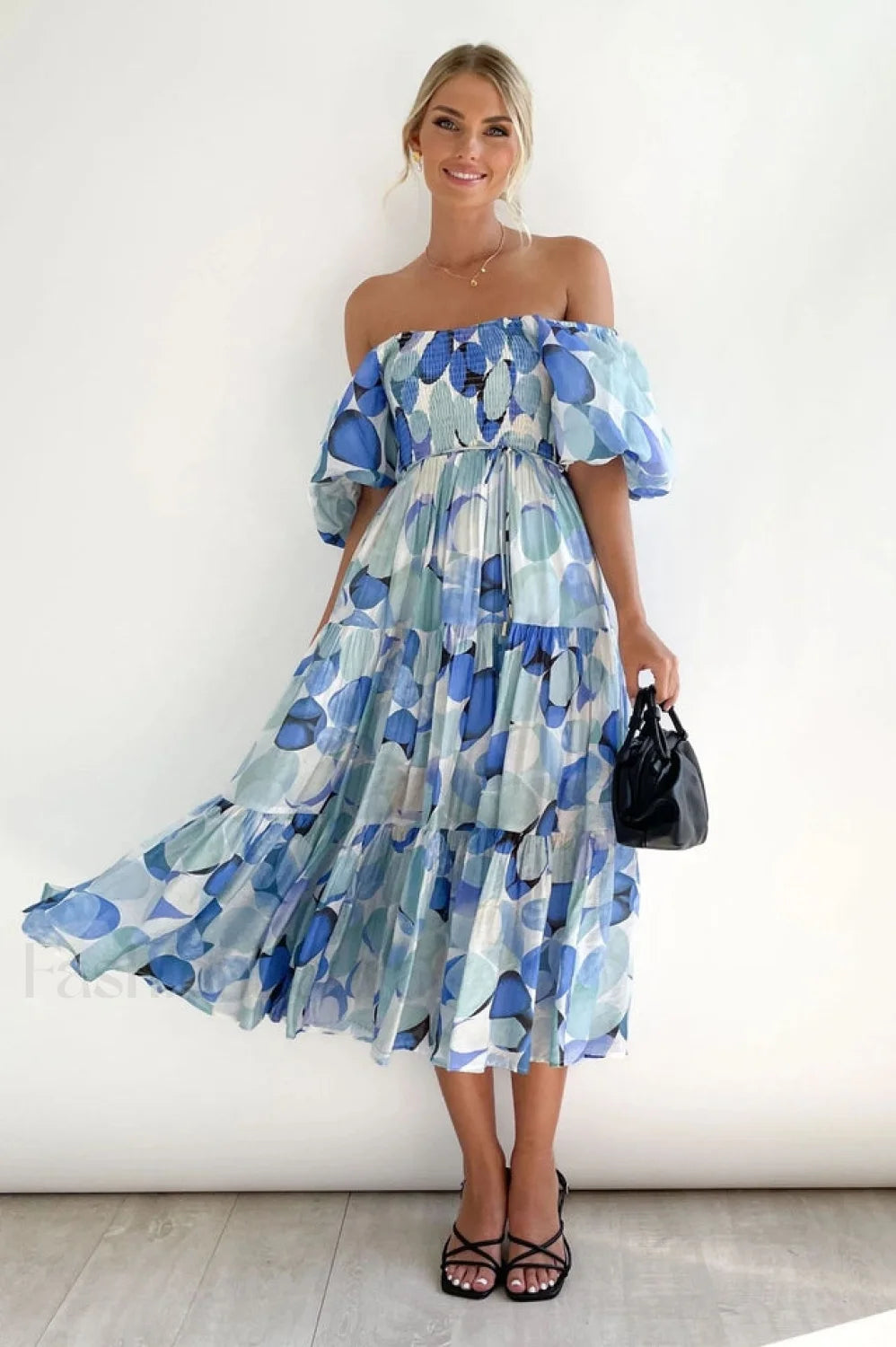 Flossy Elegant Midi Dress S / 3#