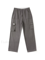 Fold Over Waist Y2K Straight Leg Pants Straight Leg Pants