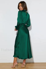 From The Source Charming High Neck Bridal Dress