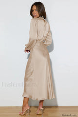 From The Source Charming High Neck Bridal Dress