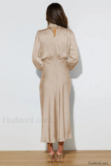 From The Source Charming High Neck Bridal Dress