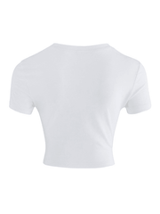 Fruity Butterfly Print Crop Top Tops&Tees