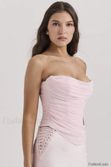 Georgie Ballerina Stylish Pink Strapless Corset