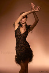 Gina Elegant Black Dress