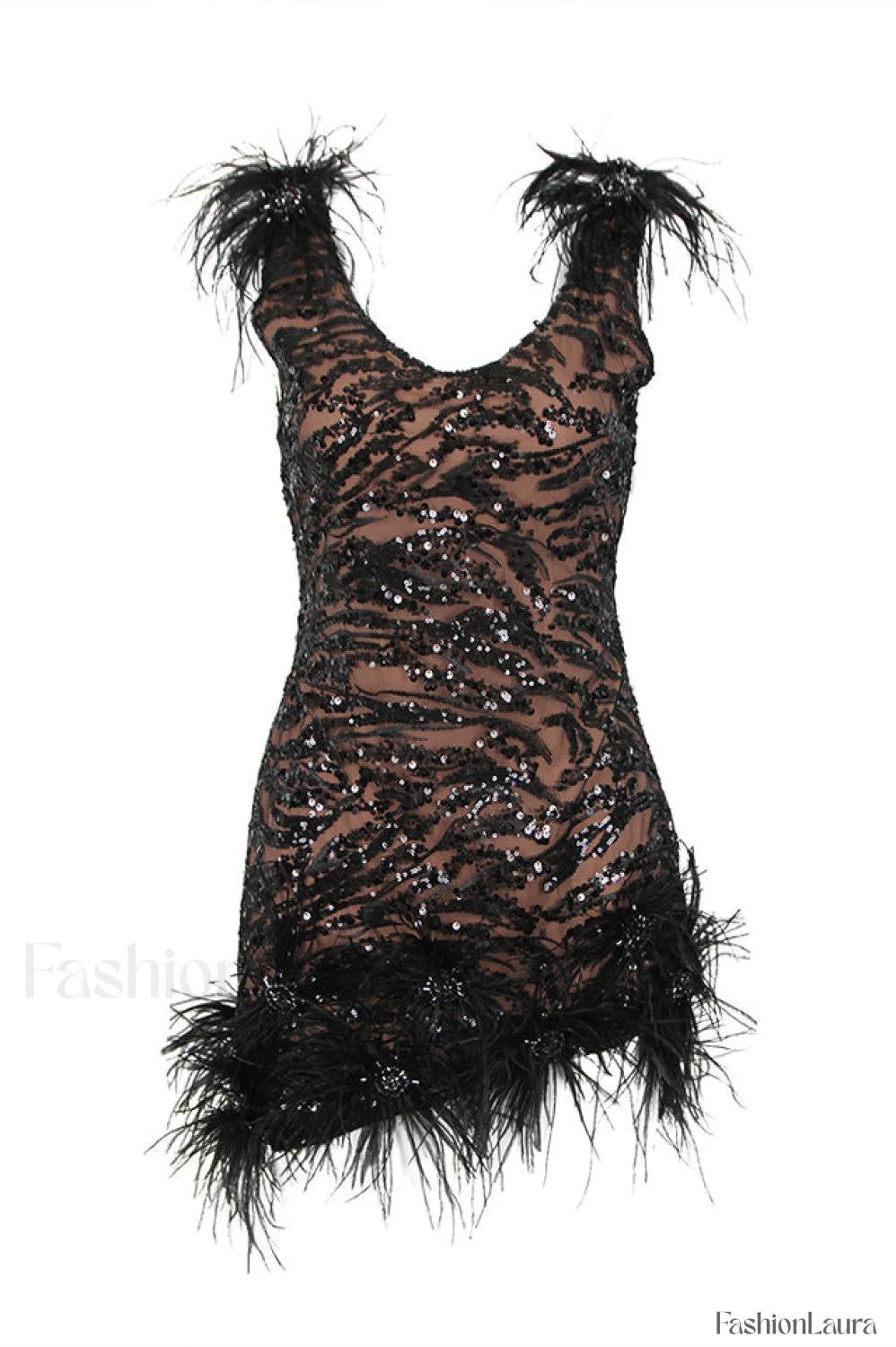 Gina Elegant Black Dress S / Black