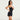 V Neck Lace Up Side Split Bodycon Slip Mini Dress Secondary image
