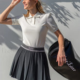 Golf Breathable Skin Friendly Polo T Shirt WHITE / XS