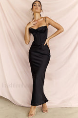 Herringbone Elegant Corset Dress