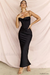 Herringbone Elegant Corset Dress