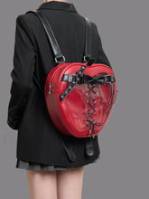 Hiatus Shoulder Dark Apple Backpack Gothic Bow Chain Belt Strap Bag