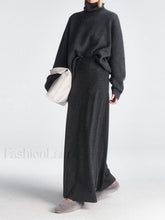 High Waist Graceful Flowy Maxi Skirt Grey / XS Skirts