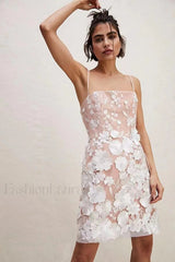 Hilma Structured Stylish Floral Mini Dress