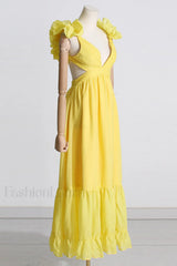 Indy Elegant Chiffon Dress L / Pink