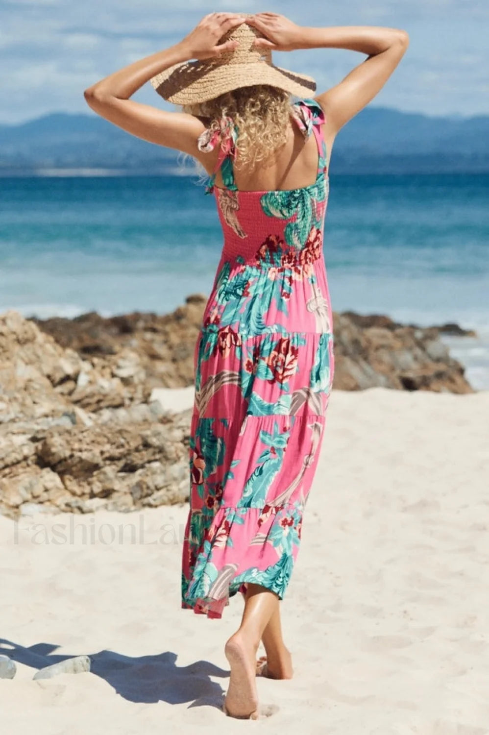 Jaclyn Smocked Stylish Maxi Dress S / 5#