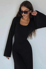 Jaye Long Stylish Sleeve Maxi Dress