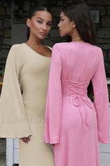 Jaye Long Stylish Sleeve Maxi Dress