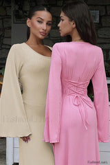 Jaye Long Stylish Sleeve Maxi Dress