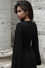 Jaye Long Stylish Sleeve Maxi Dress