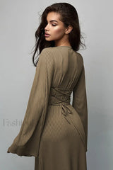 Jaye Long Stylish Sleeve Maxi Dress