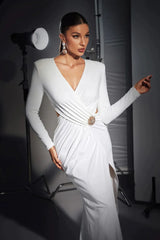 Jersey Elegant Long Dress