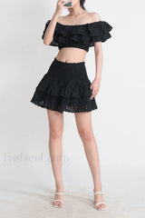 Jessica Bara Stylish Vanessa Ruffle Set