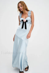 Jillian Elegant Maxi Dress XS / Blue