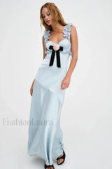 Jillian Elegant Maxi Dress XS / Blue