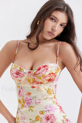 Josefina Ivory Stylish Floral Maxi Dress