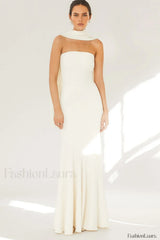 Juliana Elegant Maxi Dress S / White