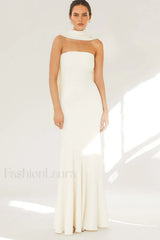 Juliana Elegant Maxi Dress S / White