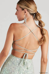 Julianna Sleeveless Stylish Sequin Party Dress