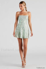 Julianna Sleeveless Stylish Sequin Party Dress