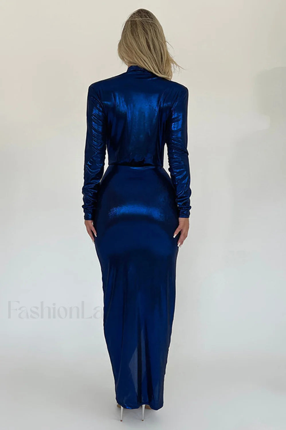 Juliette Metallic Stylish Tie Front Dress