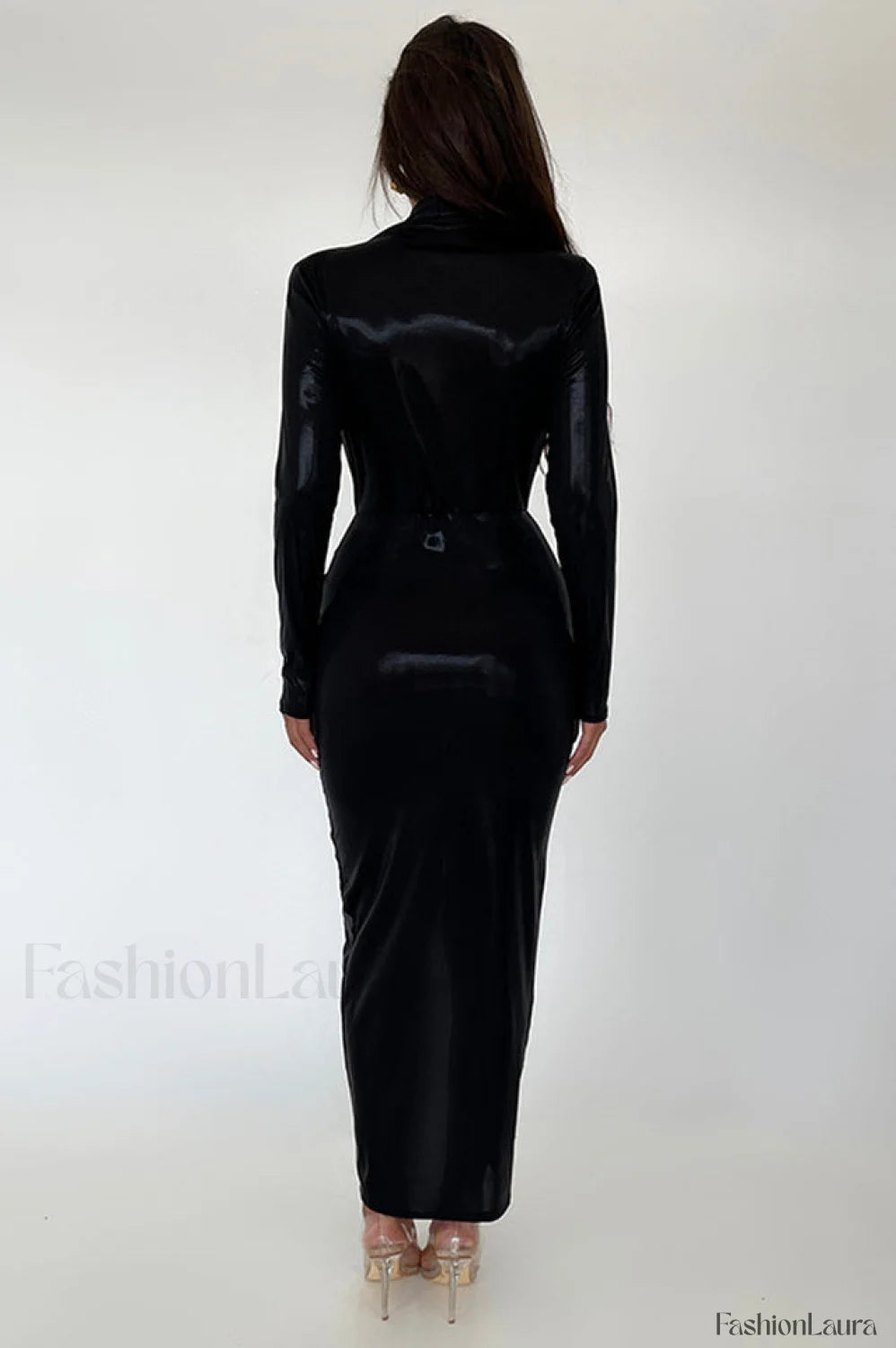 Juliette Metallic Stylish Tie Front Dress