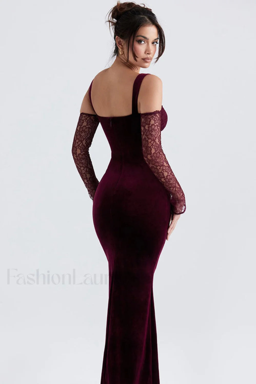 Kaia Evening Stylish Velvet Maxi Dress