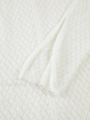 Knitted Cover Graceful Up Beach Dress Sweaters L