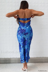 Kyra Satin Stylish Midi Dress