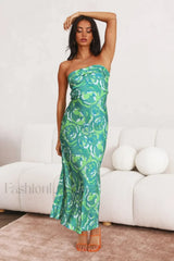 Kyra Satin Stylish Midi Dress