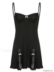 Lace Paneled Mini Dress Mini Dresses